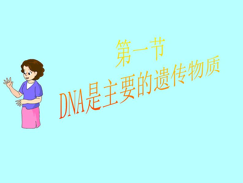 苏教版八下生物 22.1DNA是主要的遗传物质 课件第1页