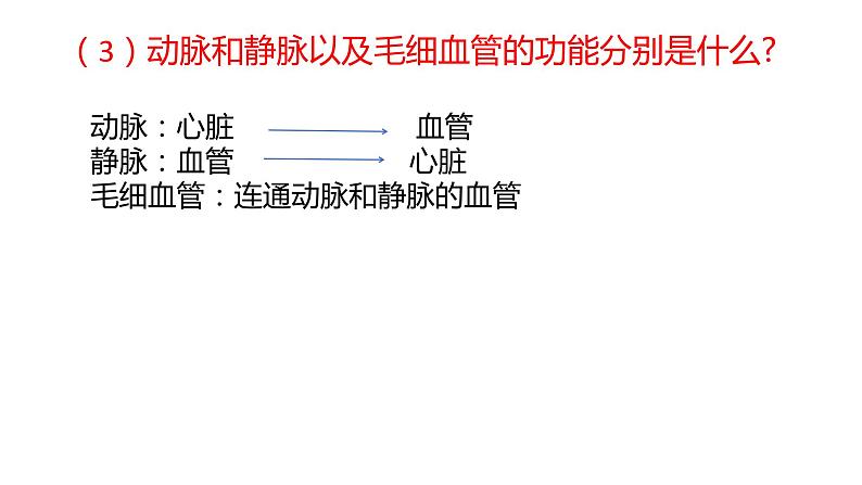 济南版七年级下册生物 3.3物质运输的途径 课件06