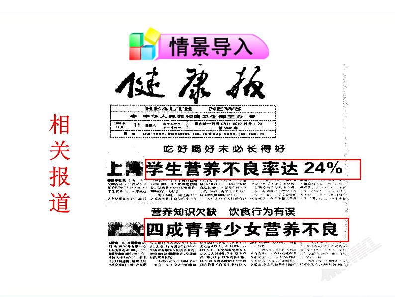 济南版七年级下册生物 1.3合理膳食与食品安全 课件02