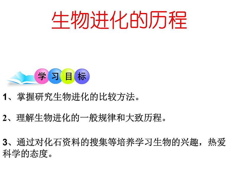 济南社八年级下册生物  5.1.3生物进化的历程 课件第3页