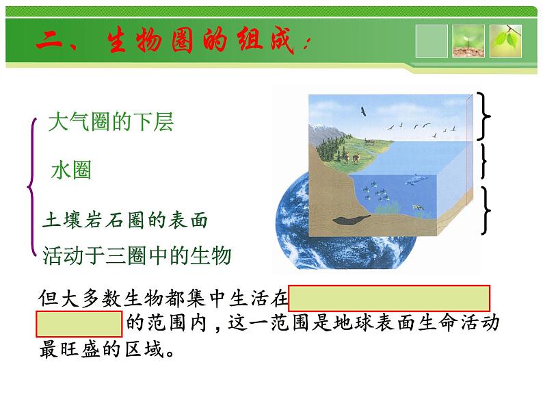 冀教版八年级下册生物  7.2.3生物圈 课件第4页