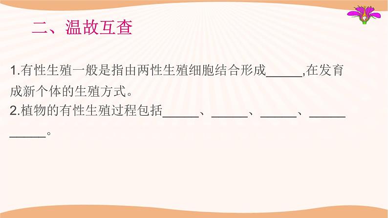 苏教版八年级下册生物 21.2植物的有性生殖 课件03