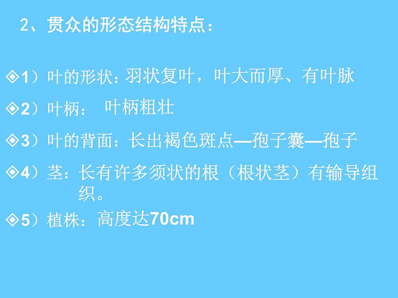 苏科版七年级下册生物 11.1地面上的植物 课件06