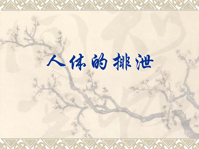 冀教版七年级下册生物 3.2排泄 课件第1页