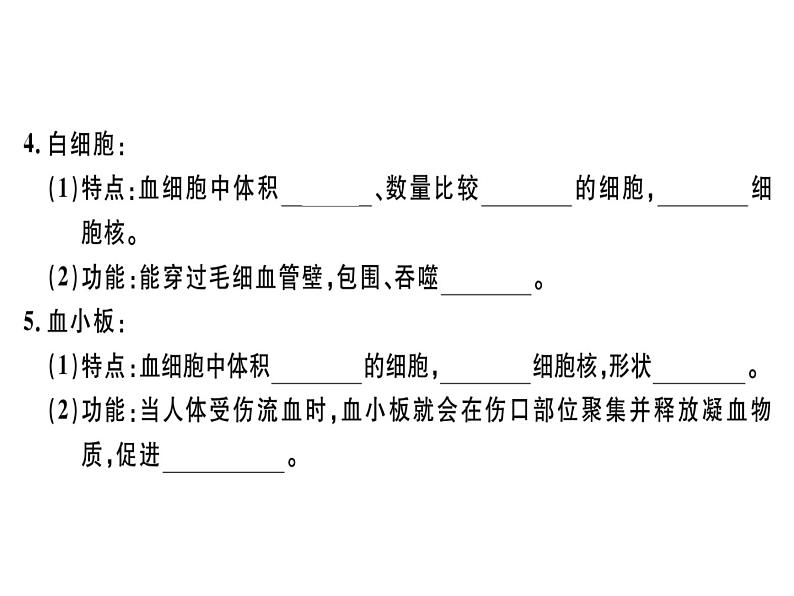 第四章第一节 血液 习题课件 新人教版第3页