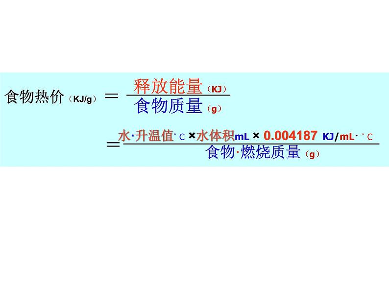 北师大版七下生物 10.1食物中能量的释放 课件第7页