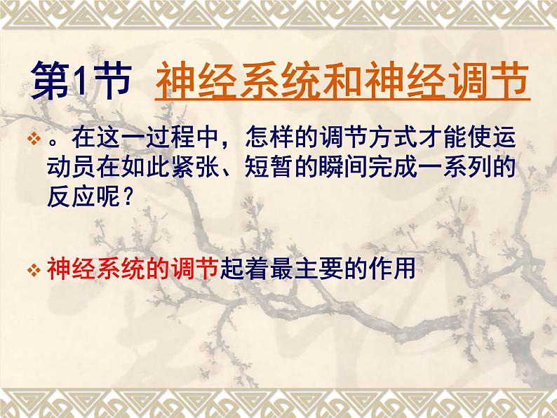 北师大版七下生物 12.1神经系统与神经调节 课件05