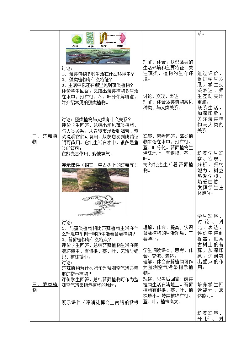 北京版8下生物 13.4.2蕨类植物  教案第2页