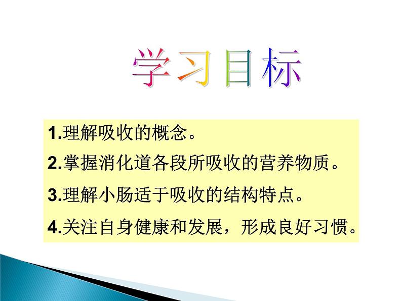 冀教版七年级下册生物 1.3营养物质的吸收和利用 课件第5页