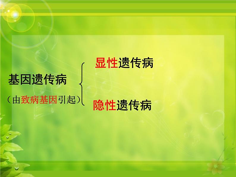 冀教版八年级下册生物  6.2.3遗传病与优生 课件第6页