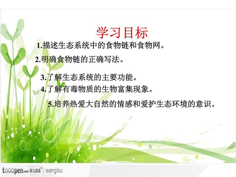 冀教版八年级下册生物  7.2.2食物链和食物网 课件02