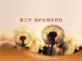 冀教版八年级下册生物  7.3.3保护生物多样性 课件