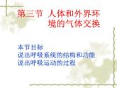 苏教版七年级下册生物 10.3人体和外界环境的气体交换 课件