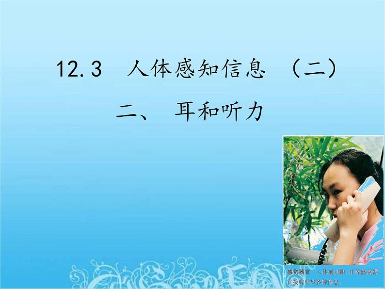 苏教版七年级下册生物 12.3人体感知信息 课件03