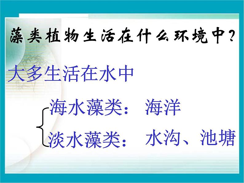 苏科版七年级下册生物 10.2水中的藻类植物 课件04