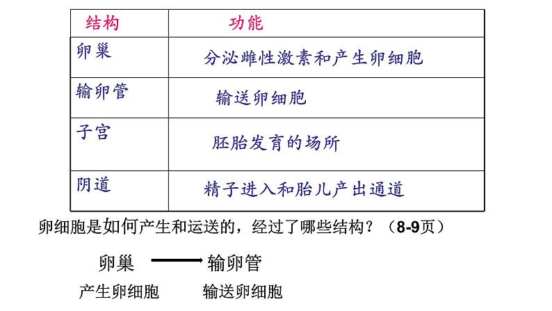 人教版生物七年级下册《人的生殖》课件+习题07