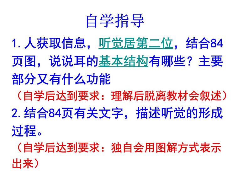 北京版七下生物  8.3 感觉和感觉器官  课件02