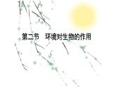 济南版八下生物  6.1.1环境对生物的作用  课件