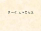 冀教版八下生物 6.3.1生命的起源 课件