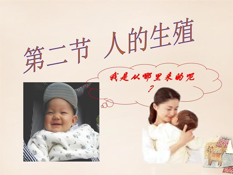 人教版七下生物 1.2人的生殖 课件01