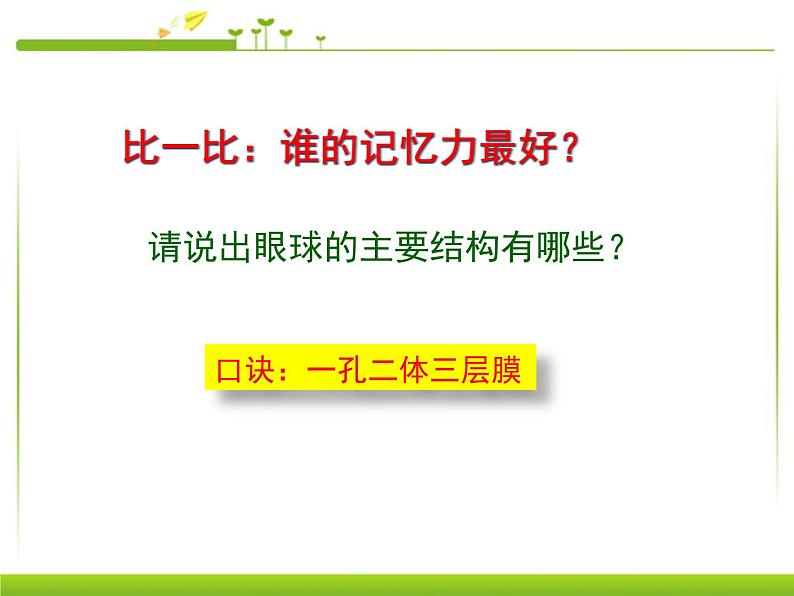 人教版七下生物 6.1人体对外界环境的感知  课件第5页