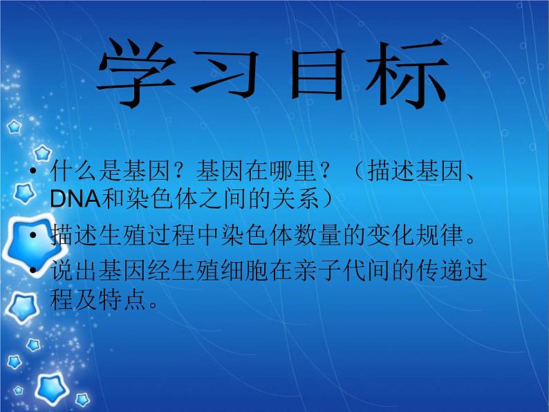 人教版八下生物  7.2.2基因在亲子代间的传递 课件第3页