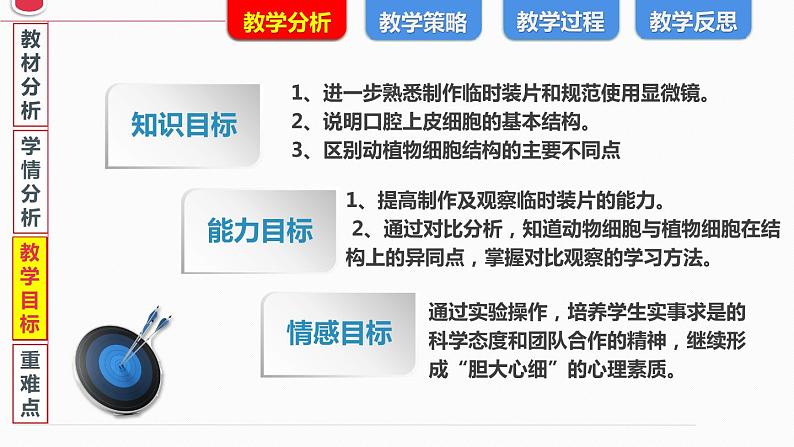 初中生物鲁科版六年级上册观察动物细胞 说课部优课件第5页