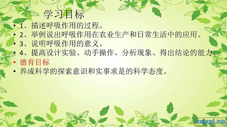 初中生物鲁科版六年级下册 呼吸作用消耗氧气释放二氧化碳部优课件03