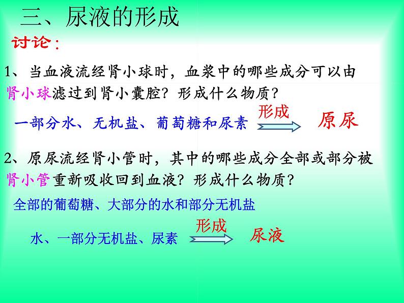 初中生物苏科版八年级上册 人体内废物的排出部优课件06