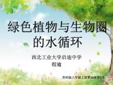 初中生物苏科版八年级上册 绿色植物与生物圈的水循环部优课件