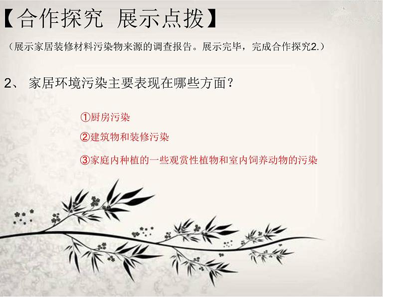 北师大版八下生物 24.4家居环境与健康 课件第6页