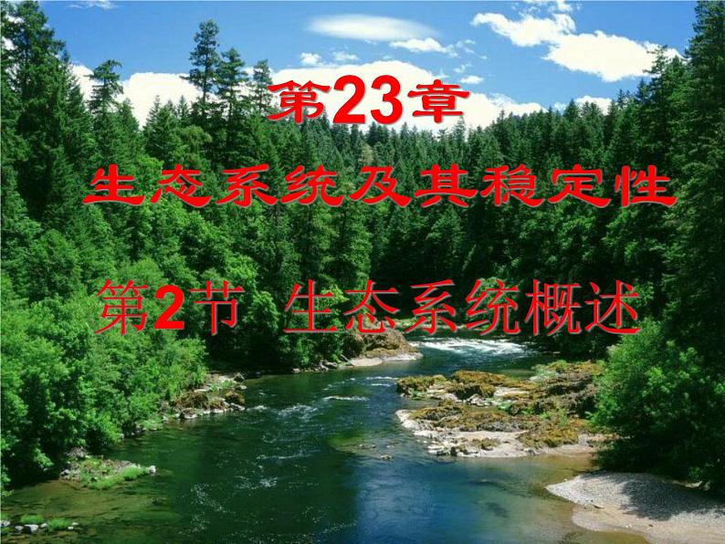 北师大版八下生物 23.2生态系统概述 课件01