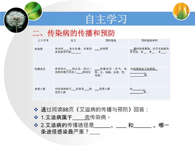 苏教版八下生物 25.1传染病 课件08