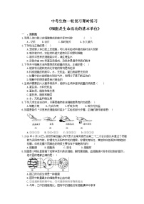 中考生物一轮复习课时练习《细胞是生命活动的基本单位》（含答案）