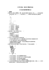 中考生物一轮复习课时作业《人体内废物的排出》（含答案）