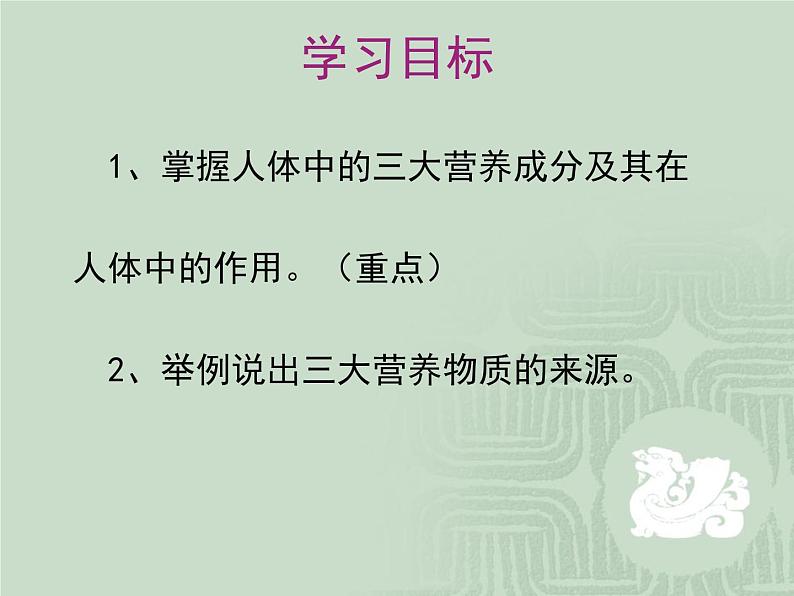 济南版七年级下册生物 1.1食物的营养成分 课件03