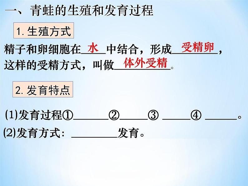 冀教版八年级下册生物  6.1.2动物的生殖和发育 课件第3页