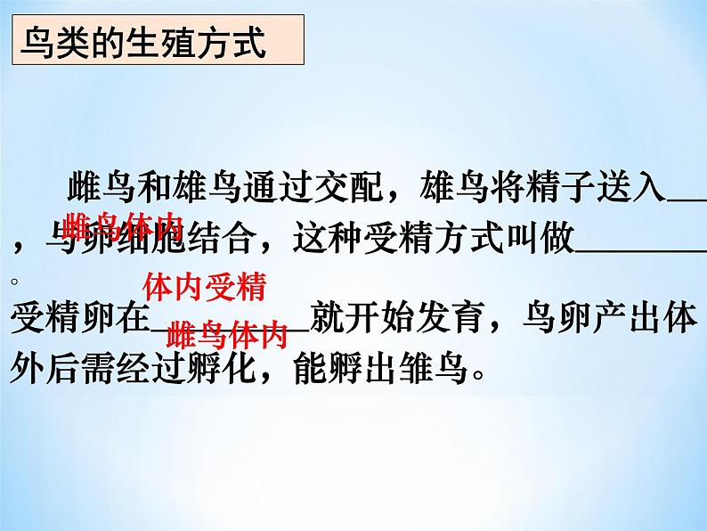 冀教版八年级下册生物  6.1.2动物的生殖和发育 课件第7页