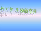 苏教版八年级下册生物 22.5生物的变异  课件