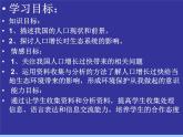 苏科版八年级下册生物 26.1人口增长对生态环境的影响 课件