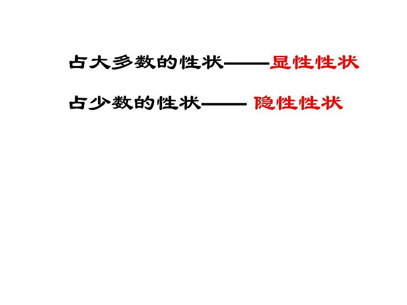 人教版八下生物 7.2.3基因的显性和隐性 课件04