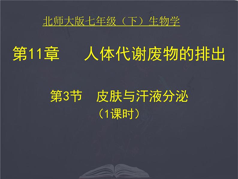 七年级下册 北师大版  皮肤与汗液分泌 示范课课件PPT第1页