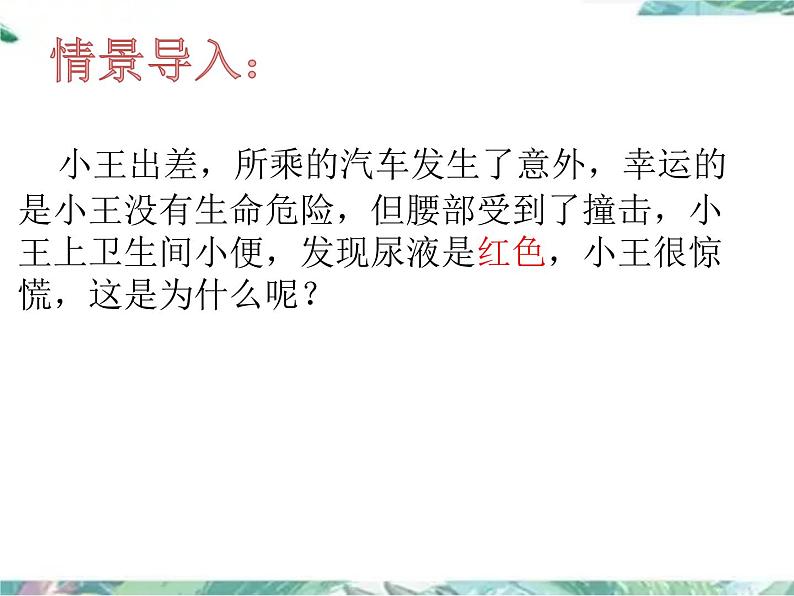 七年级下册 北师大  尿的形成与排出 第一课时 优质课件第2页