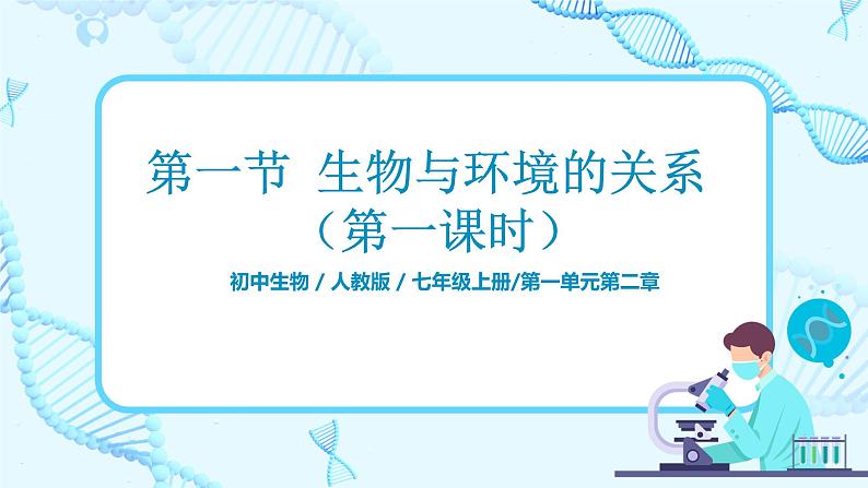 1.2.1《生物与环境的关系 第一课时》课件第1页