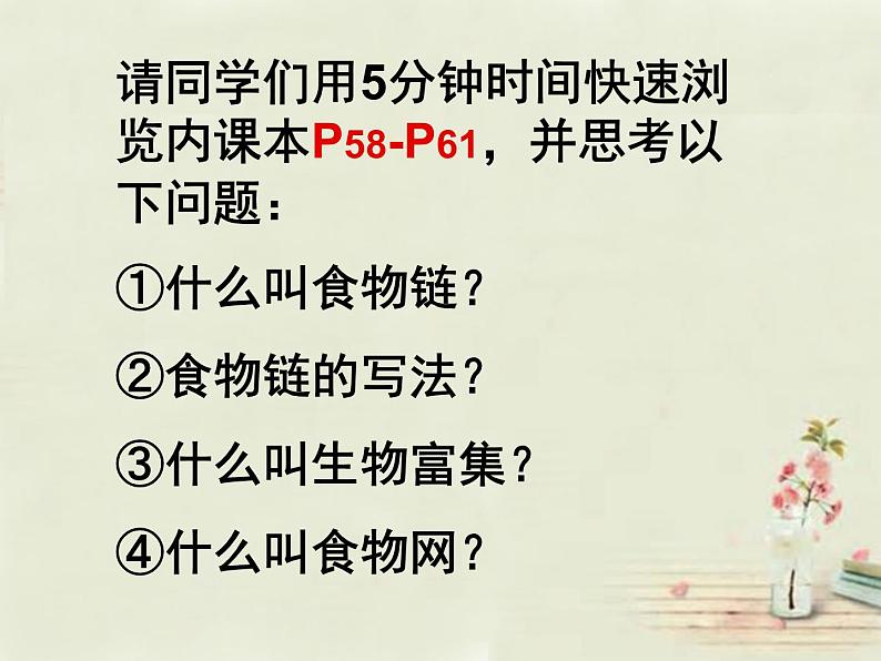 济南社八年级下册生物  6.2.2食物链和食物网 课件第4页