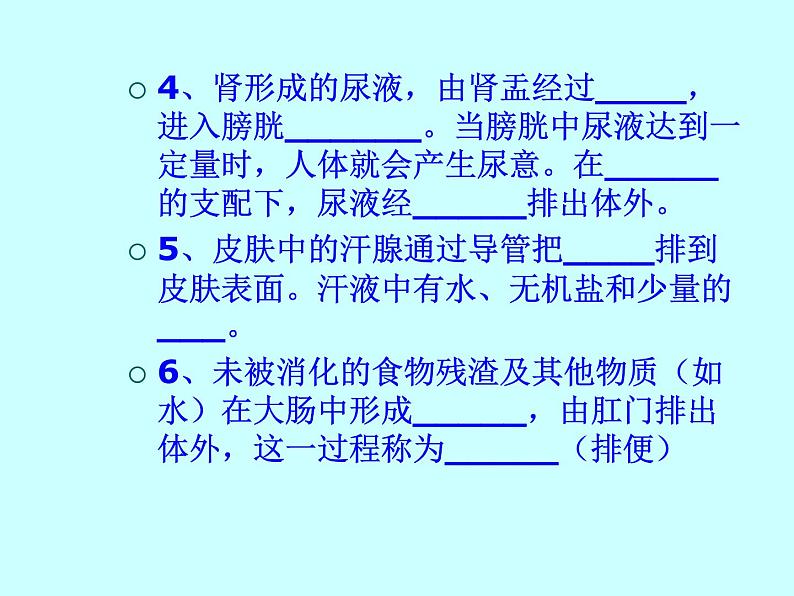 苏教版七年级下册生物 11.2人体废物的排出  课件第4页