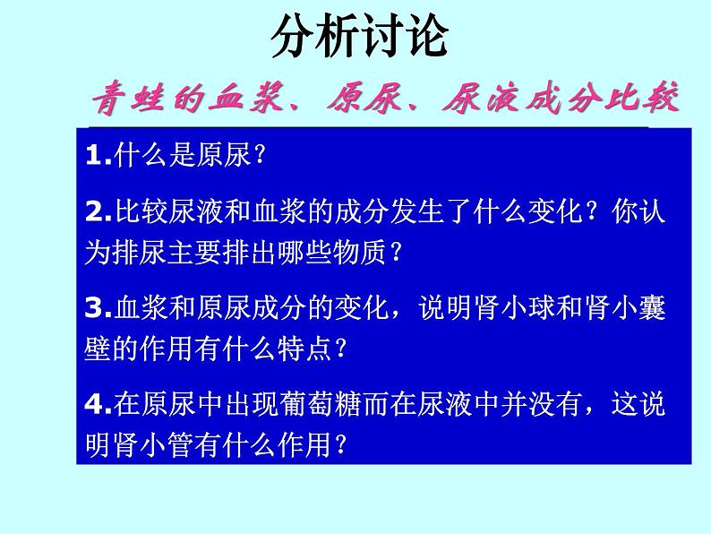 苏教版七年级下册生物 11.2人体废物的排出  课件第6页