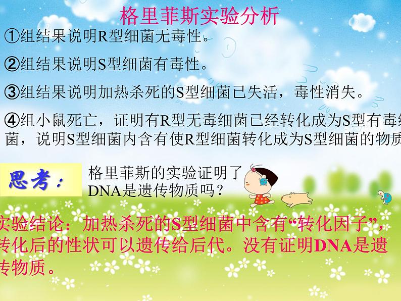 苏教版八年级下册生物 22.1DNA是主要的遗传物质 课件06