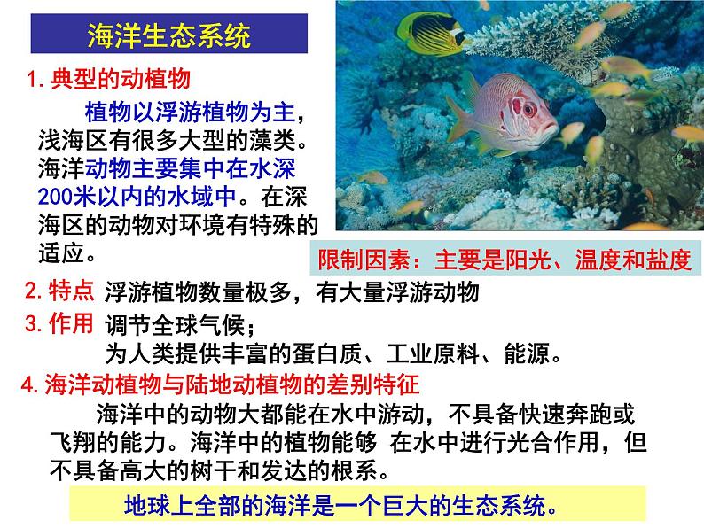 冀教版八下生物 7.2.1生态系统的组成和类型 课件第8页