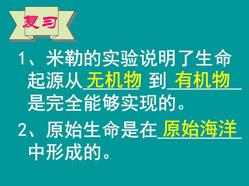 人教版八下生物 7.3.2生物进化的历程 课件02